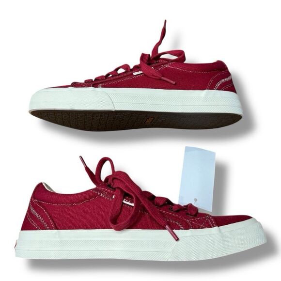 Taos Plim Soul Red Canvas Sneaker Fashion Lace up Casual EverydayWomen’s Size 6 - Picture 5 of 11
